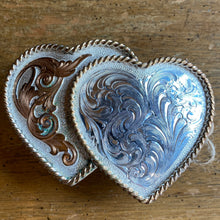 Load image into Gallery viewer, Montana Silversmiths Double Heart Belt Buckle - (Mid)Western Second Hand
