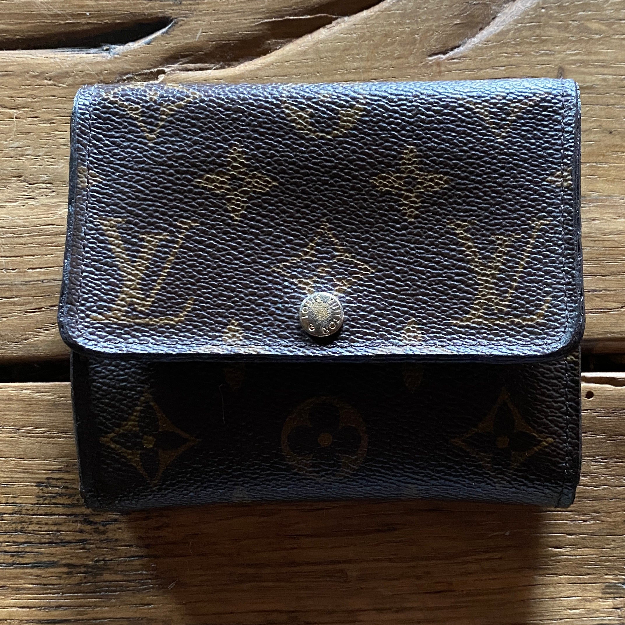 Authentic Preloved Louis Vuitton Wallet Elise Vintage Brown Monogram